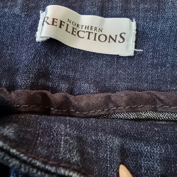 Northern Reflections Dark Denim Embroidered Jeans - Picture 8 of 9
